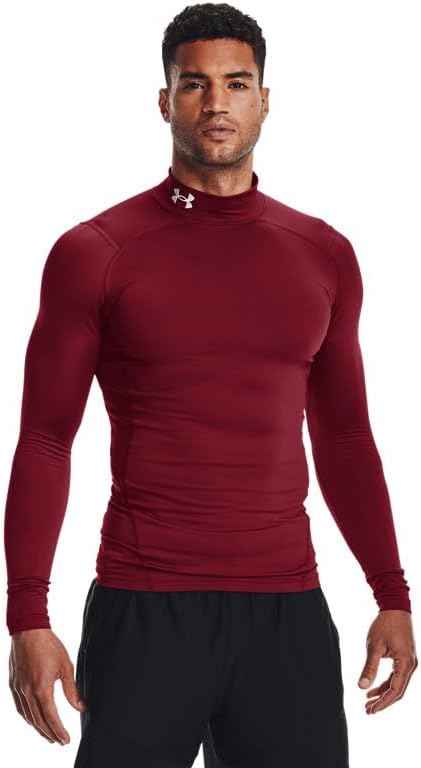 

Under Armour мужская компрессионная футболка ColdGear, Cardinal (625)/White