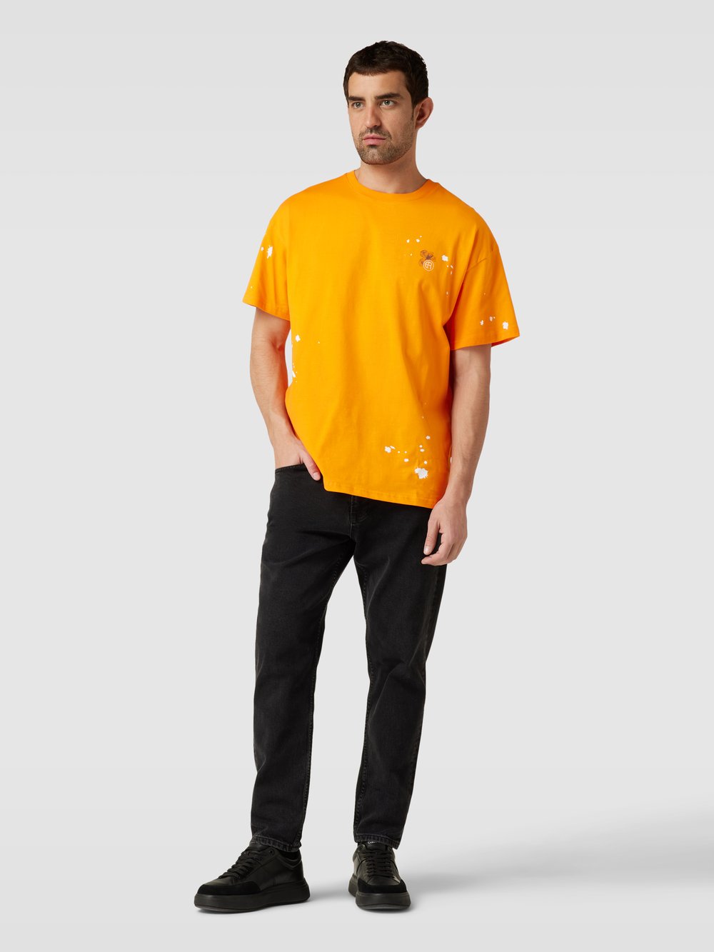 

Футболка с принтом-мотивом модель «Гаэтано» ELIAS RUMELIS, оранжевый