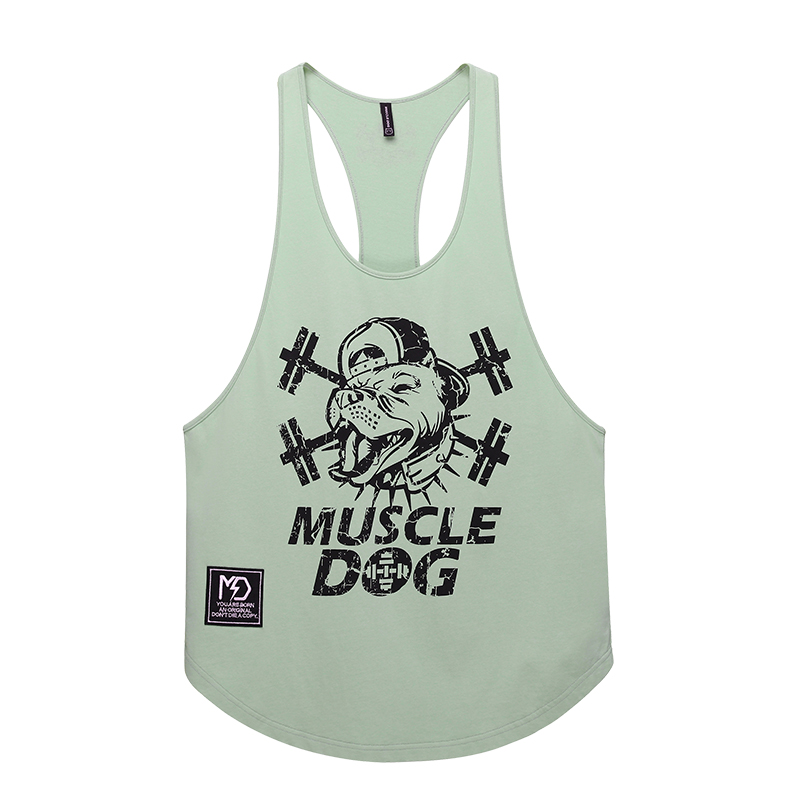 

Майка Unisex Muscle Dog, зеленый