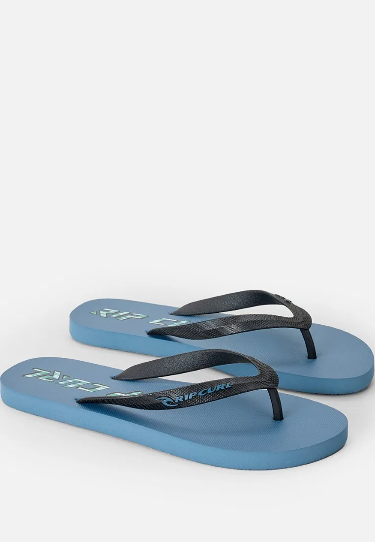 Вьетнамки мужские, открытый носок, модель Icons Of Surf Bloom Open Toe 1AKMOT, цвет светло-голубой Rip Curl — фото 3