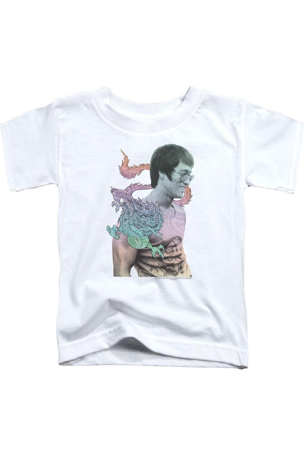 

Футболка с коротким рукавом для детей "Маленький Брюс Ли" Gildan, белый