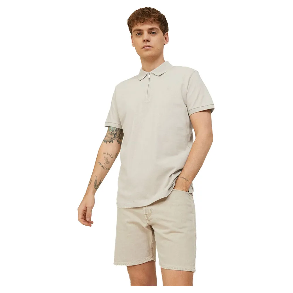 

Поло с коротким рукавом Jack & Jones Structure, бежевый