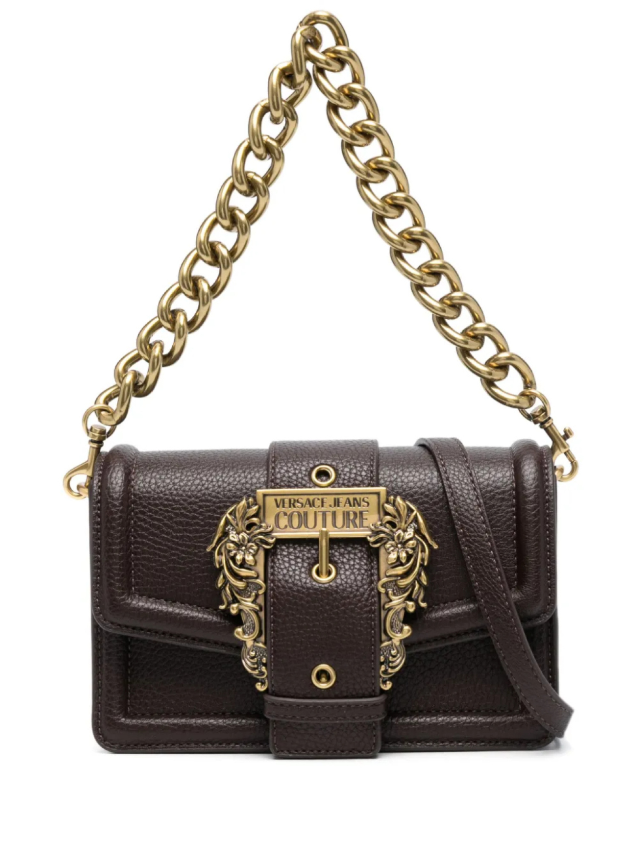 

Сумка на плечо с пряжкой Baroque Versace Jeans Couture, коричневый