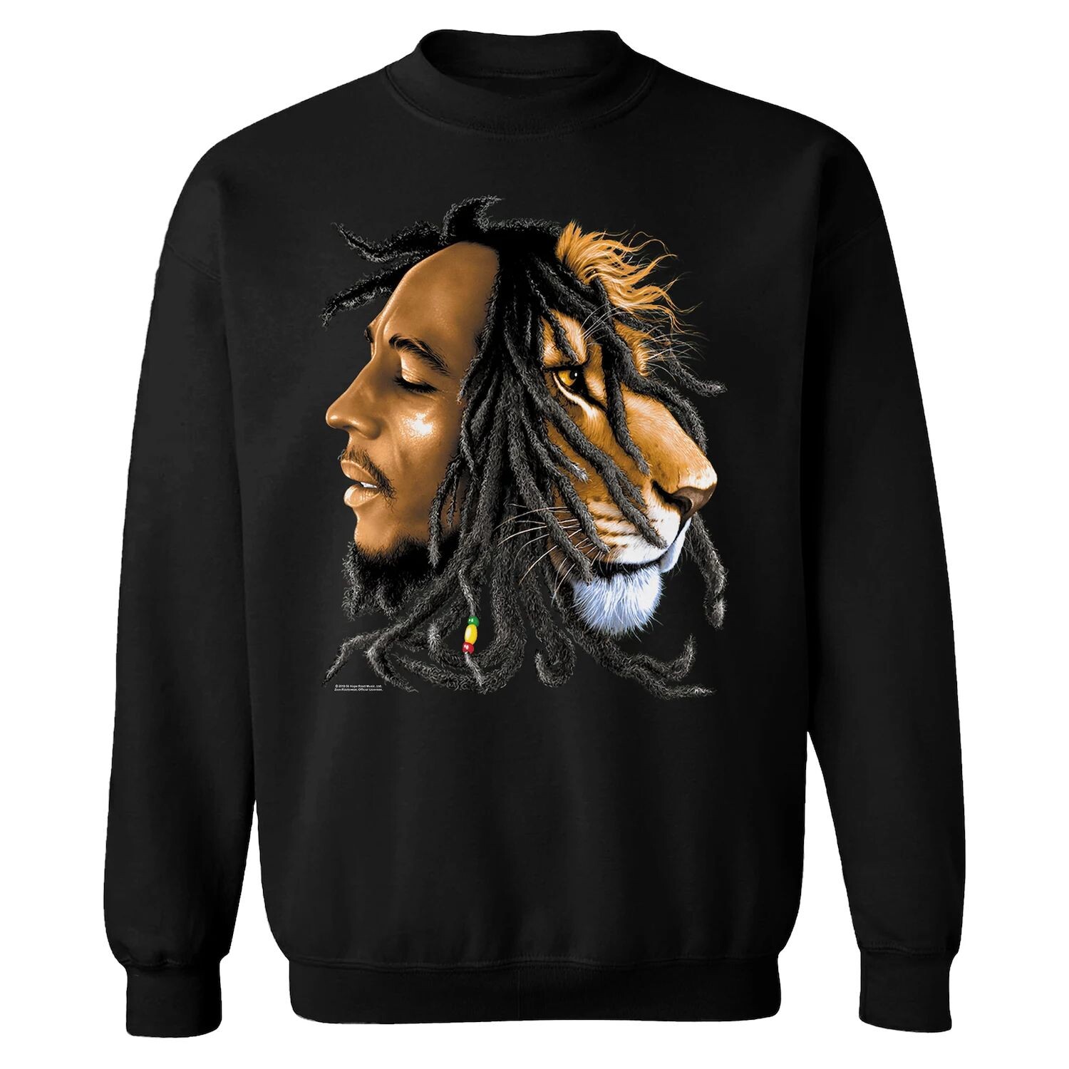 

Мужская толстовка с профилем Bob Marley Zion Licensed Character