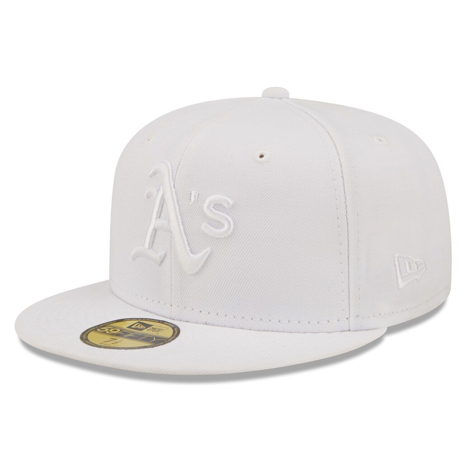 

Мужская приталенная кепка New Era Oakland Athletics белая на белом 59FIFTY