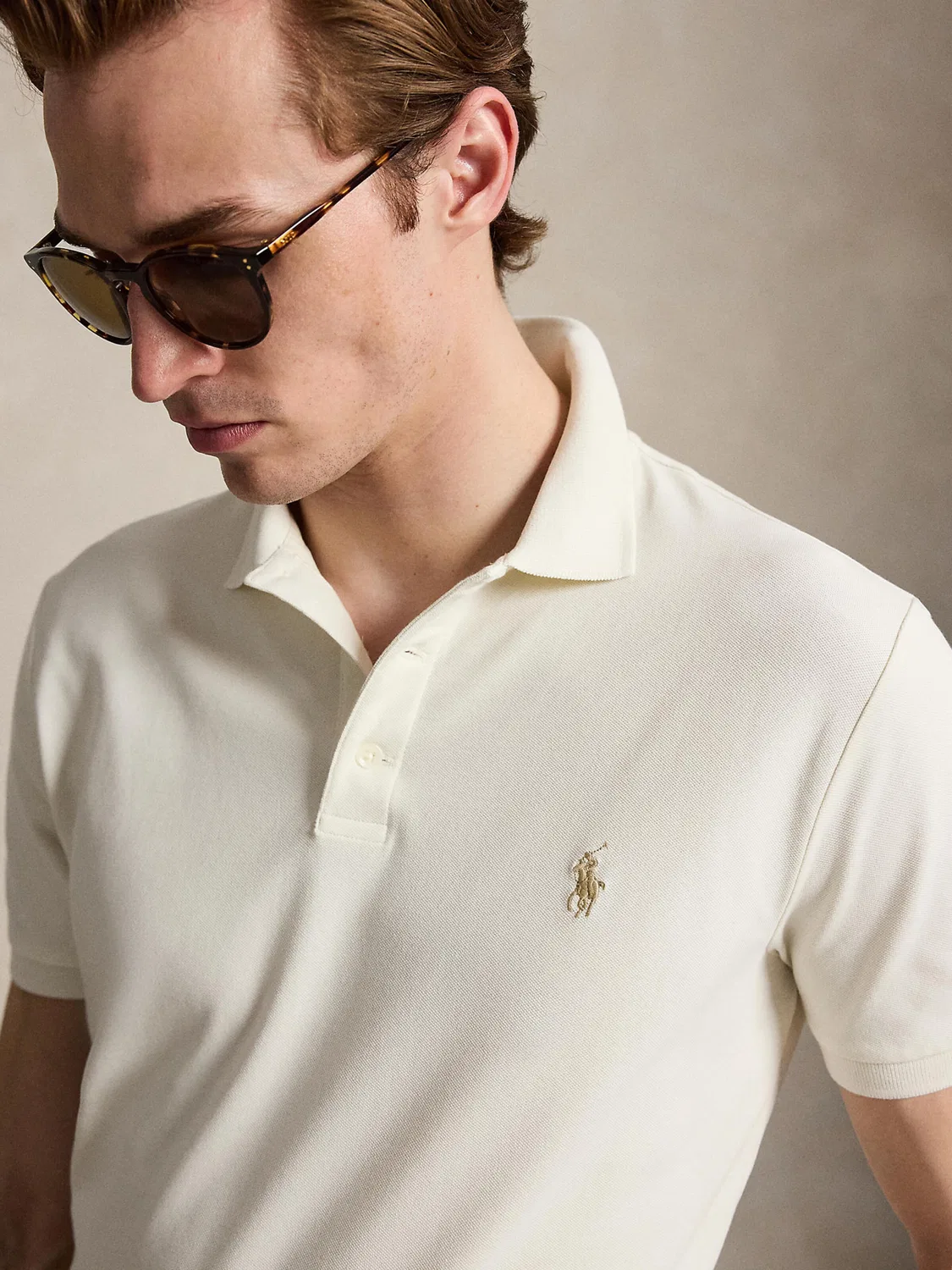 Рубашка Polo Ralph Lauren, Cream — фото 2
