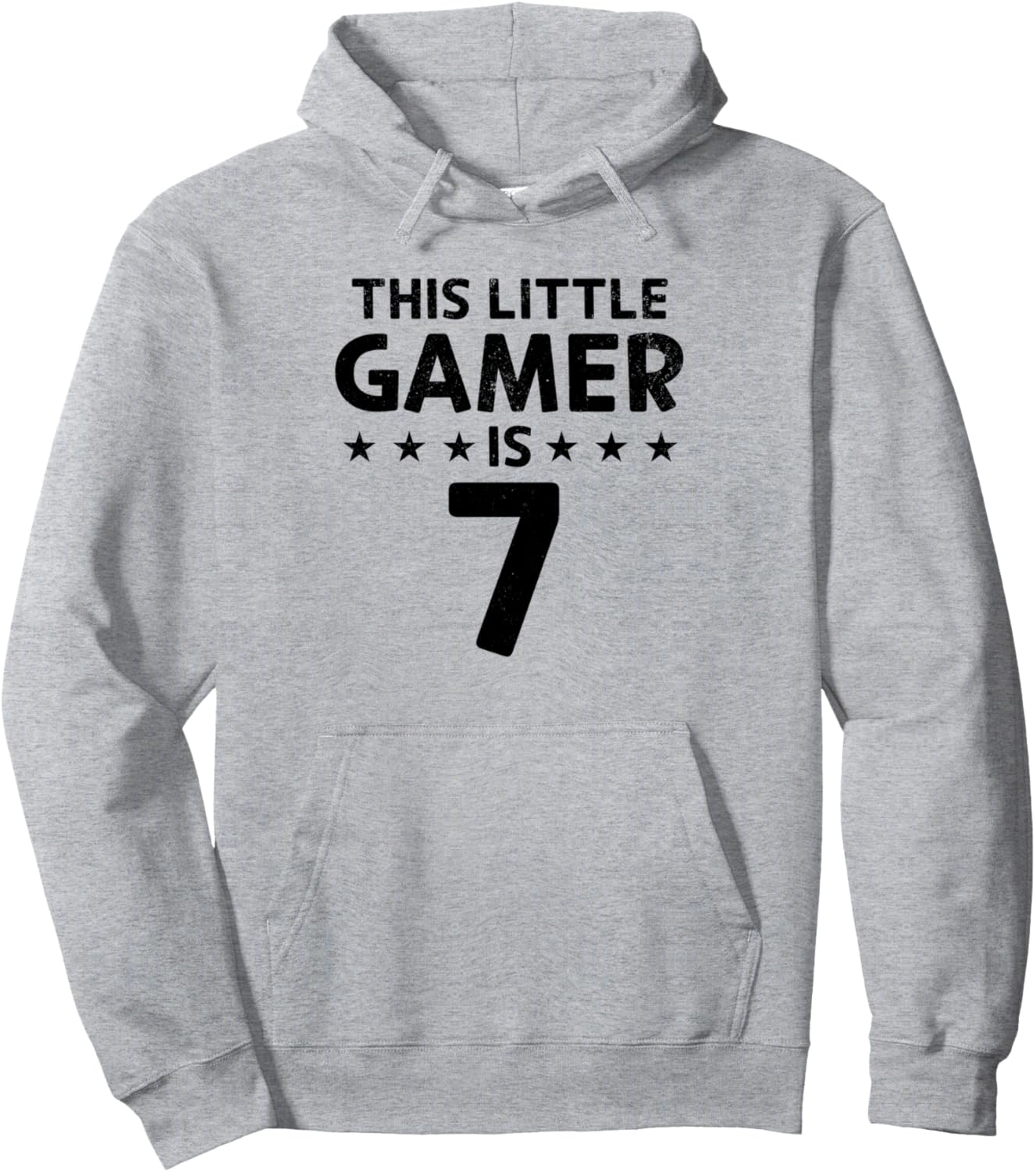 

Толстовка, Этот маленький геймер - 7-летний ребенок, увлекающийся видеоиграми, и носящий толстовку с изображением игрового контроллера Video Gamer Birthday Party Gaming Kids, серый
