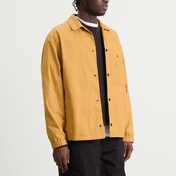 Рубашка-куртка из хлопка рипстоп с двойным покрытием Stone Island, Mustard — фото 2