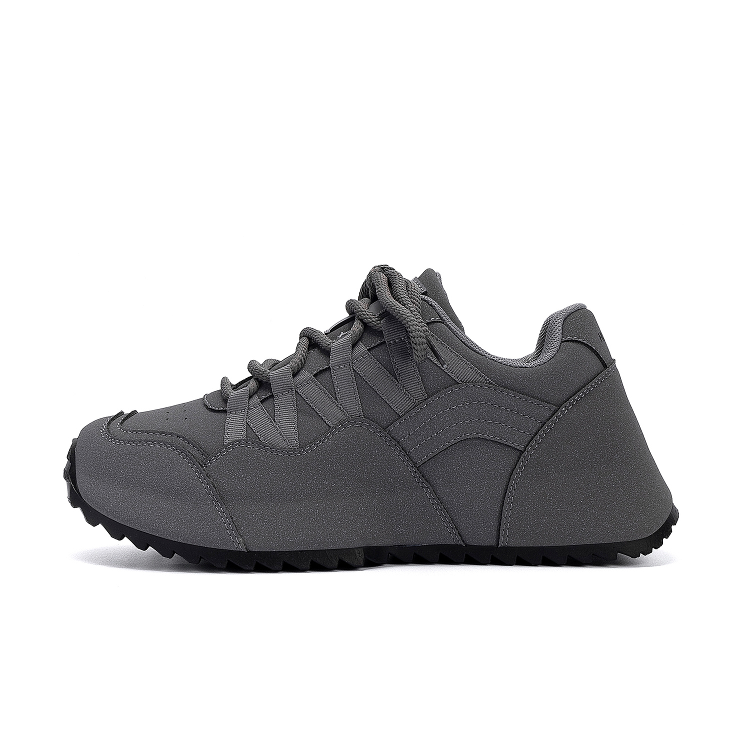 

HUANQIU Дышащие легкие кроссовки Chunky с низким верхом для мужчин, серые