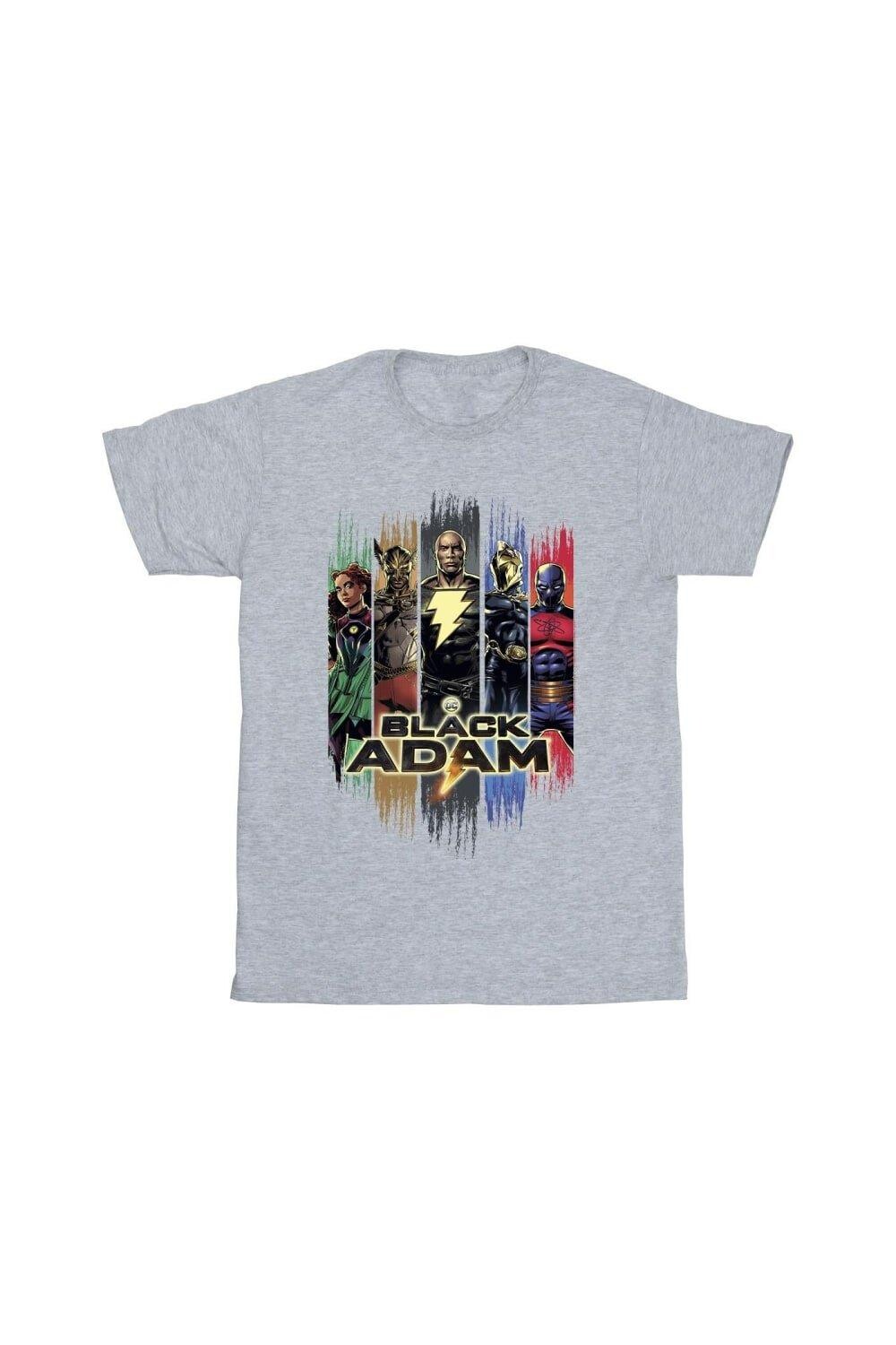 

Черный - Хлопковая футболка Adam JSA Complete Group DC Comics, серый
