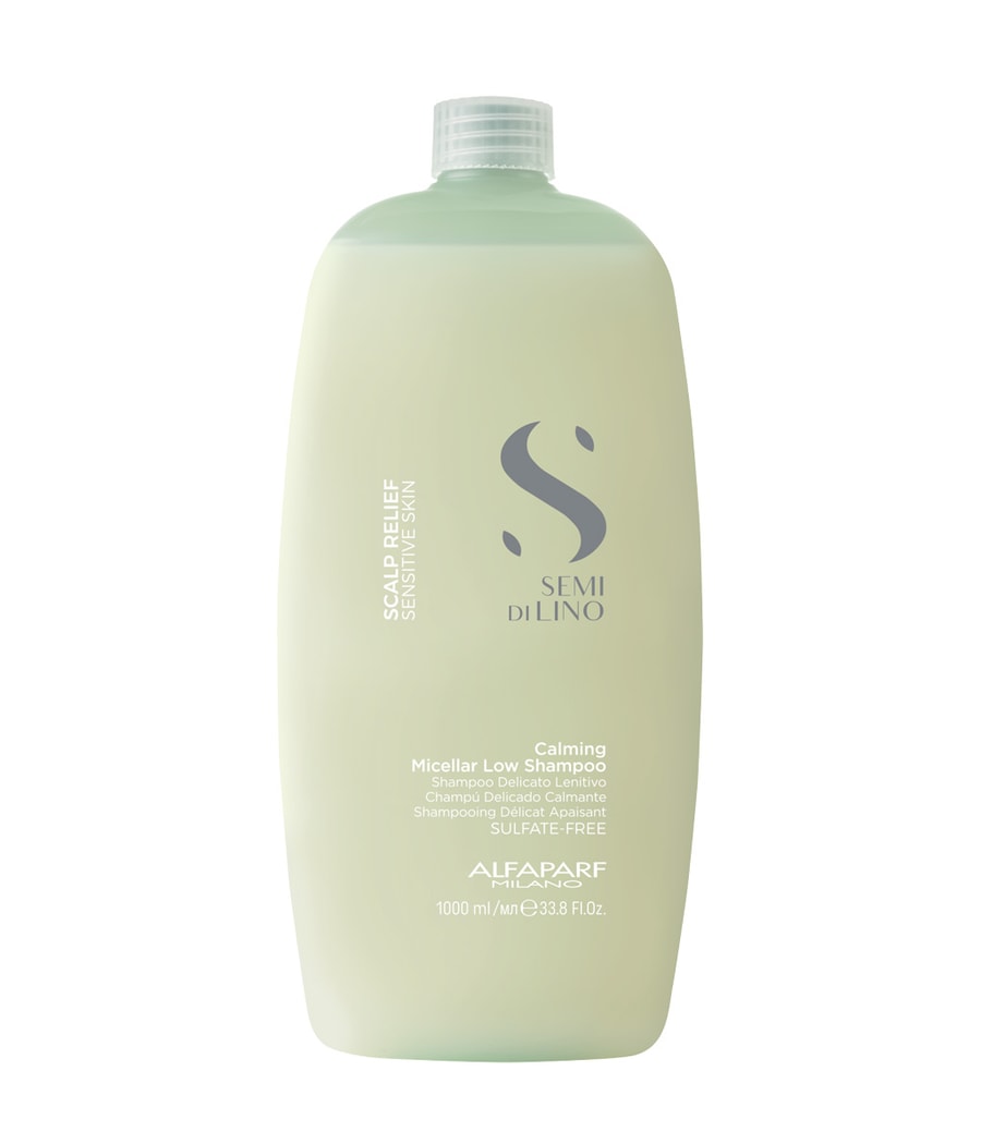 

Шампунь для волос ALFAPARF MILANO Semi di Lino Scalp Relief Calming Micellar Low Shampoo, 1000 ml
