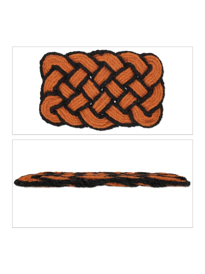 

Коврик для ног relaxdays, цвет orange/schwarz