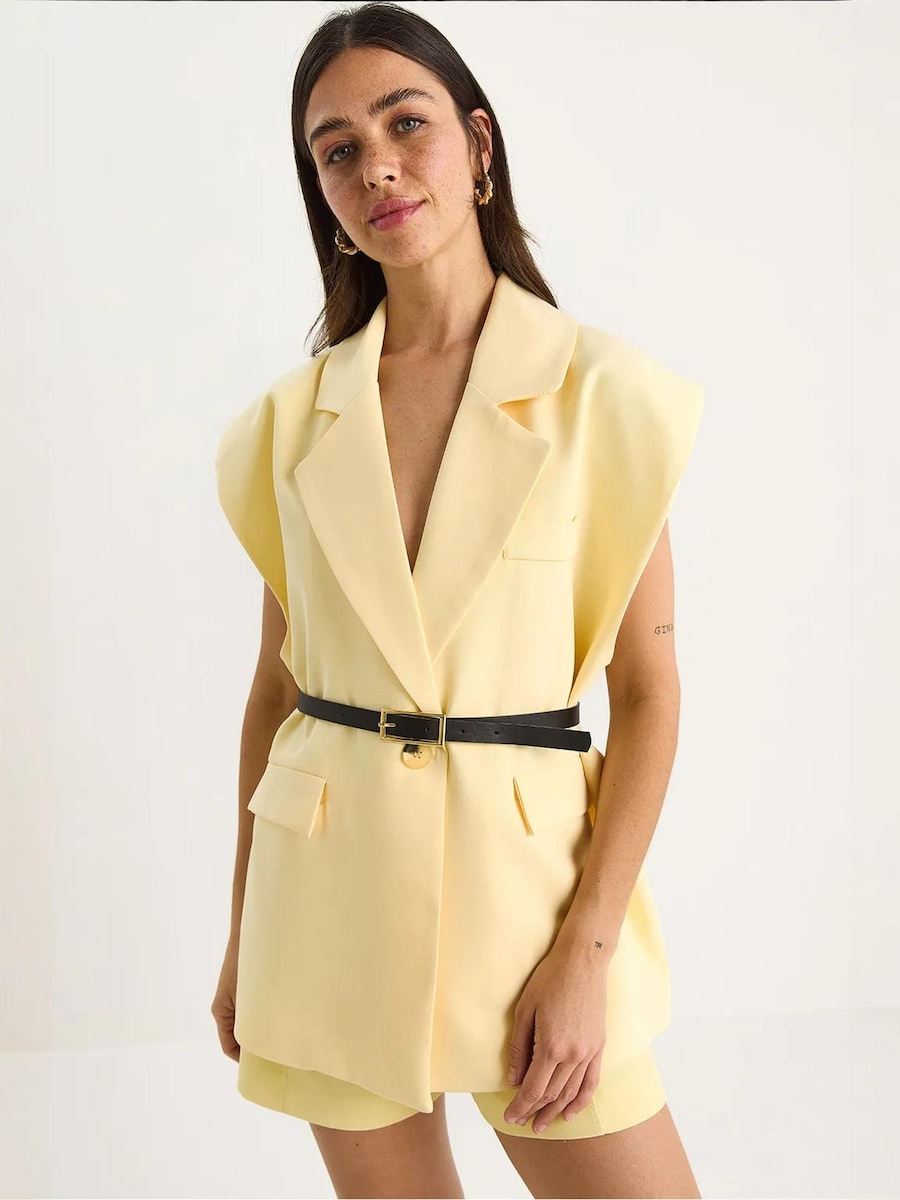 

Костюмный жилет Bianco Lucci, пастельно-желтый