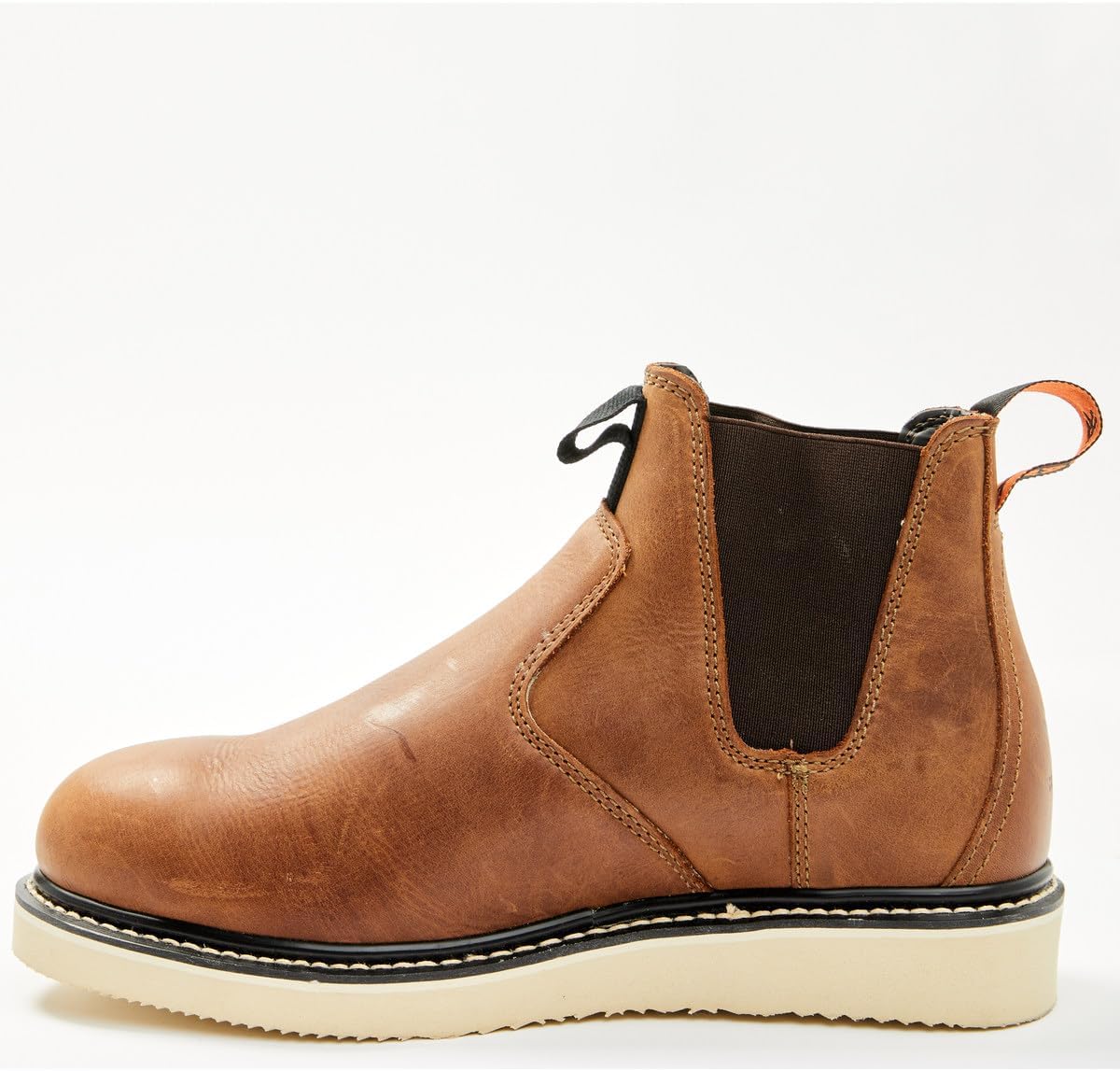 Мужские ботинки Hawx Crazy Horse Wedge Chelsea с композитным носком - Bhxc0rpw81, коричневый — фото 3