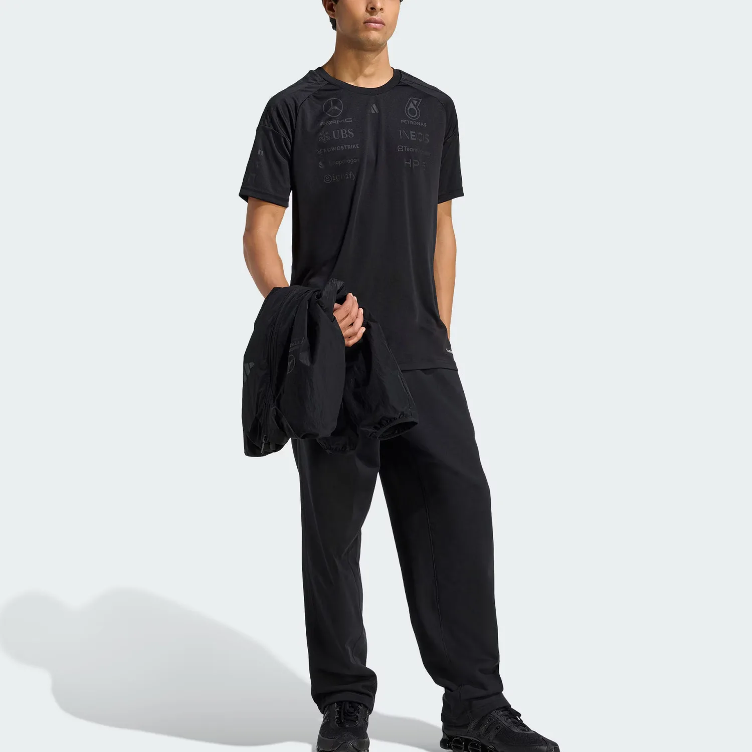 Футболка Mercedes AMG Petronas Formula 1 Team Racing Adidas, черный — фото 4