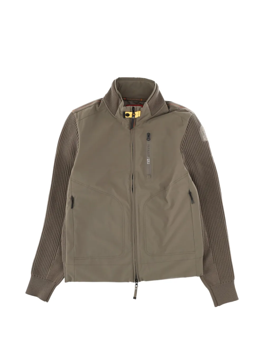 

Куртка на молнии с вязанными рукавами Parajumpers, зеленый