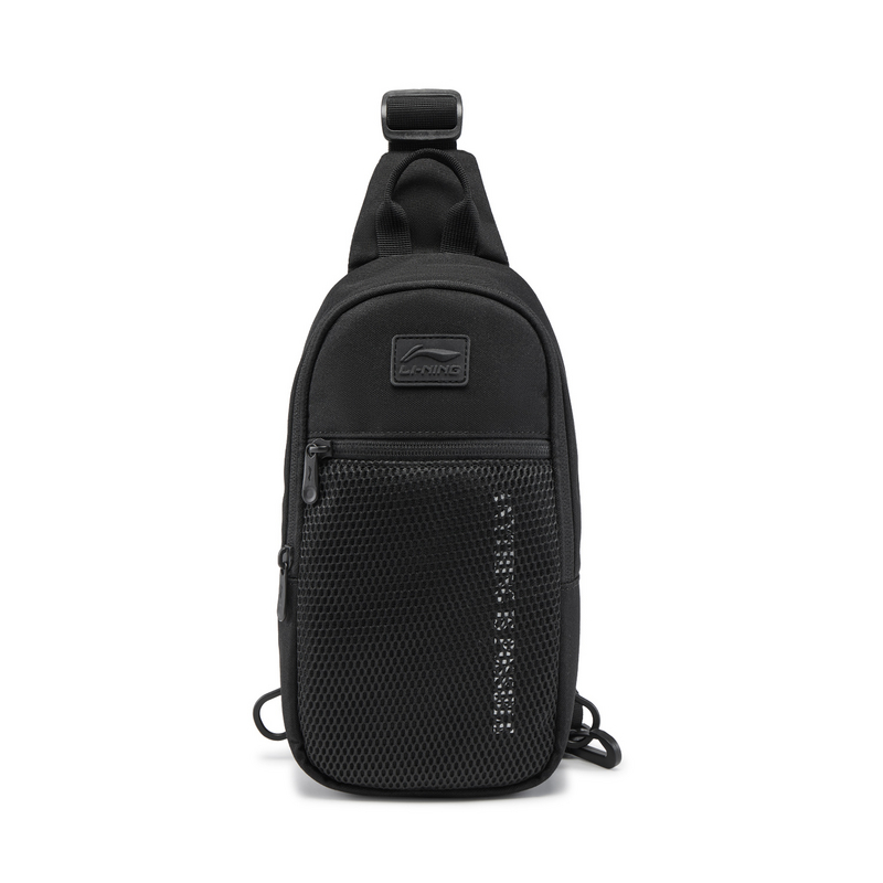 

LINING Спортивная сумка через плечо из полиэстера унисекс базовый черный, Basic Black