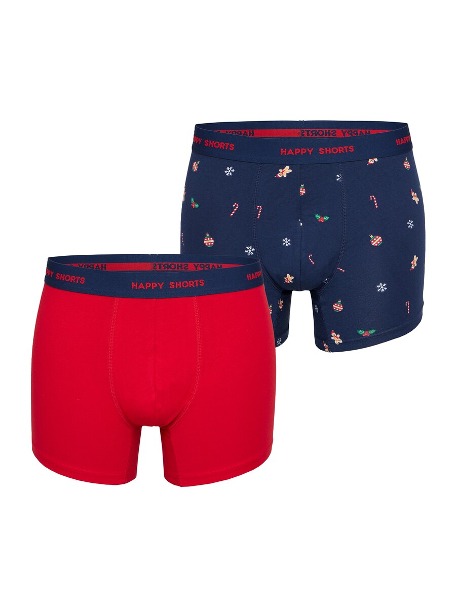 

Боксерские шорты Happy Shorts XMAS, цвет Dark blue/bright red