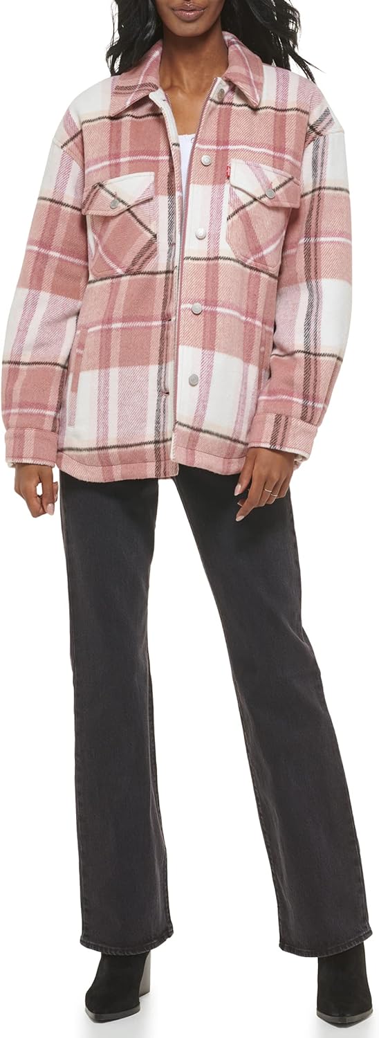 

Женская повседневная куртка-рубашка Levi's (стандартные и большие размеры), New Cameo Pink