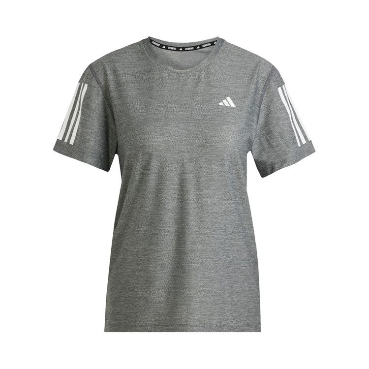 

Футболка Adidas Own The Run Tee 'Grey Six/White Melange'