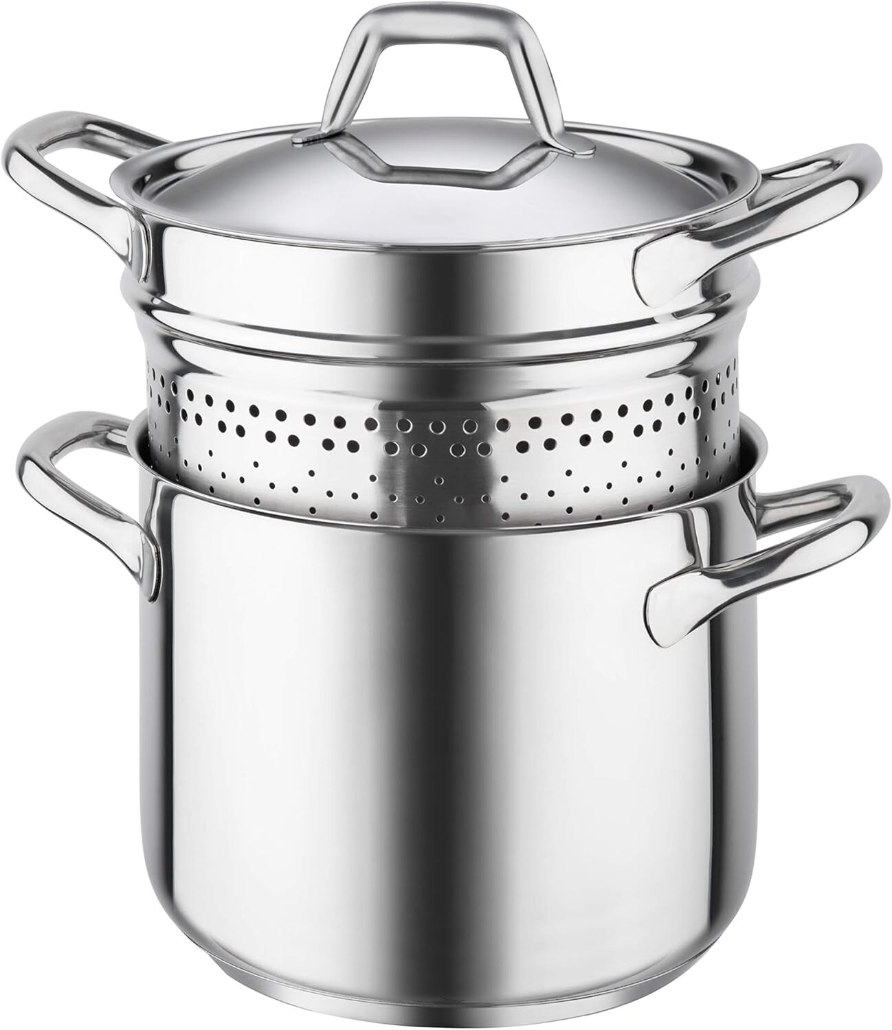 

Barazzoni CHEFLINE 163049022 Кастрюля для макарон, нержавеющая сталь, диаметр: 8,7 x высота: 10,4 дюйма (22 x 26,5 см), кастрюля для макарон, Stainless