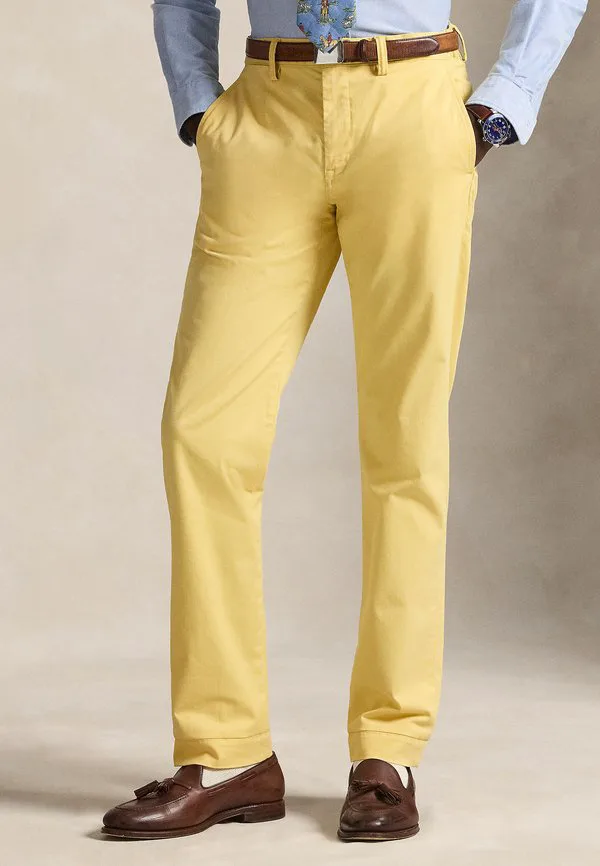 Брюки-Чиносы bedford прямого кроя из эластичной ткани Polo Ralph Lauren, Corn Yellow