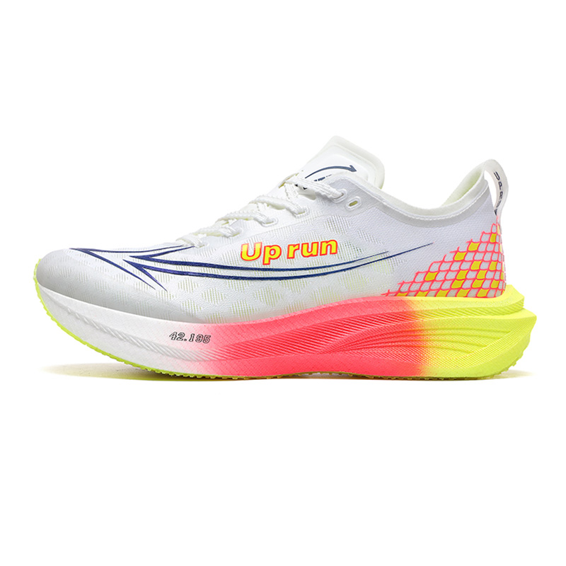 

Up Run Мужские беговые кроссовки Laser Green — White Red, цвет White Red