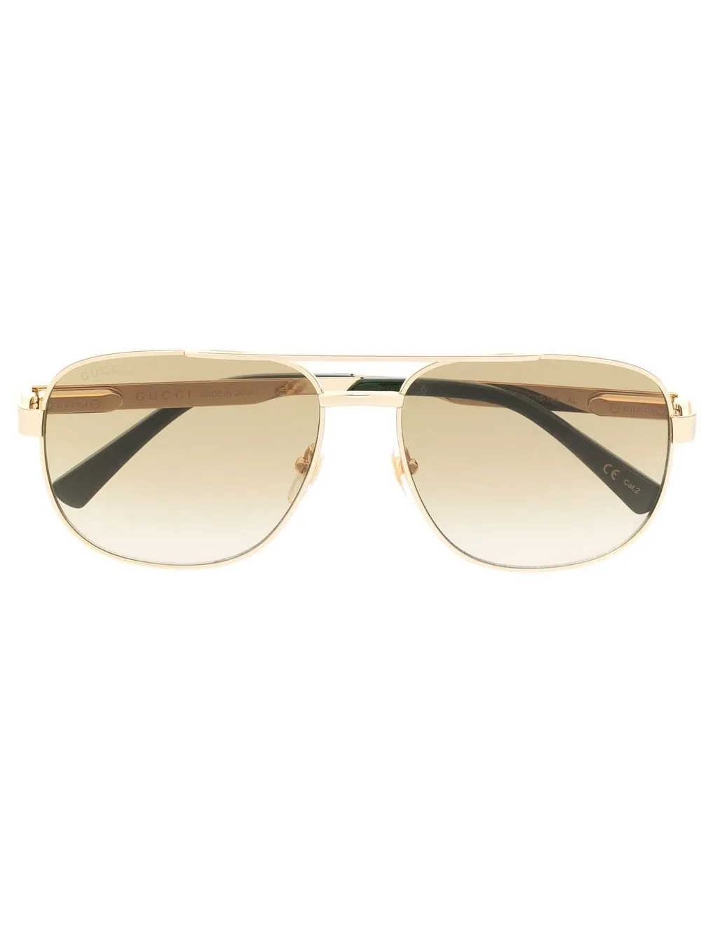 

Солнцезащитные очки-пилоты с логотипом Gucci Eyewear, золотой