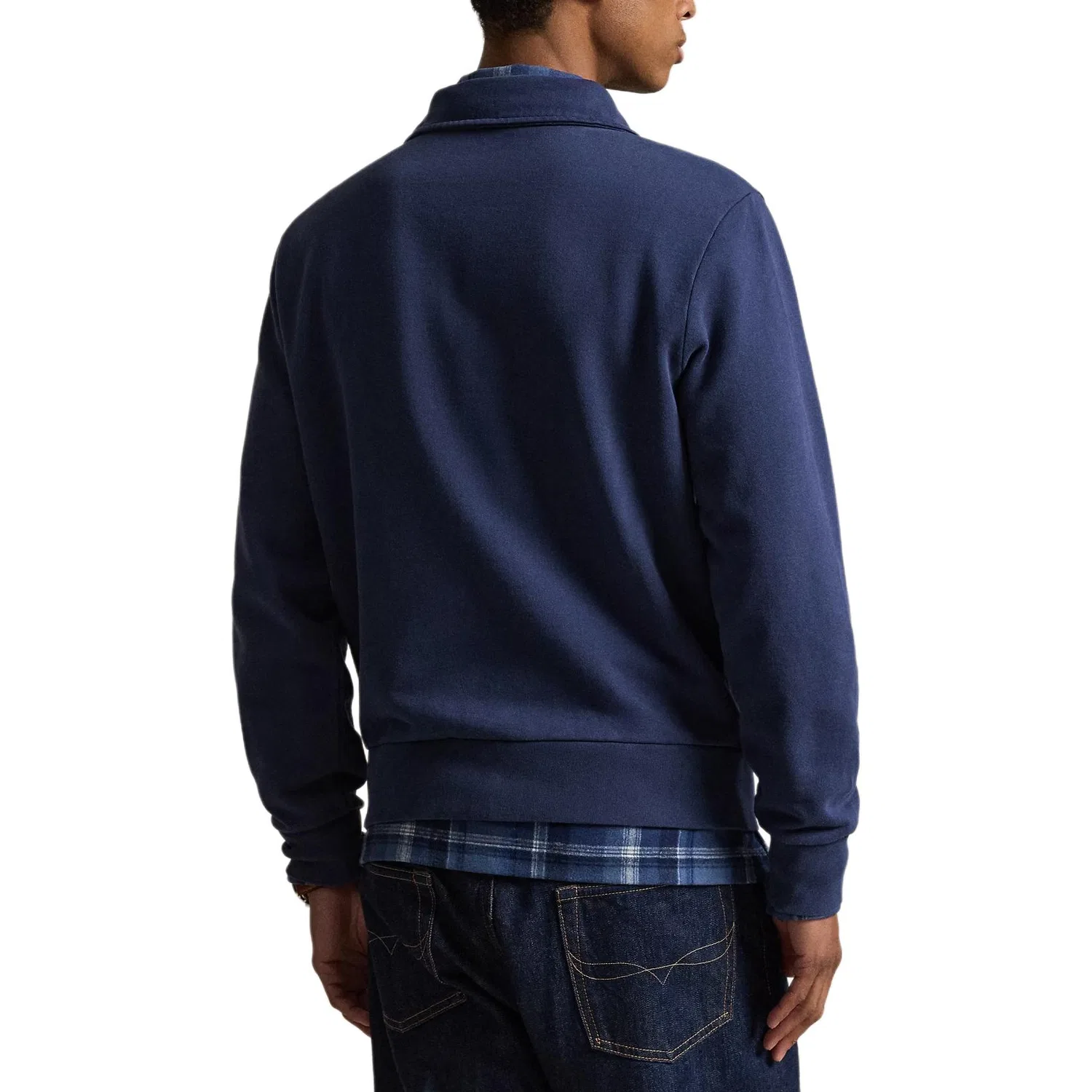Свитшот с вышивкой логотипа Polo Ralph Lauren Marine Blue — фото 4