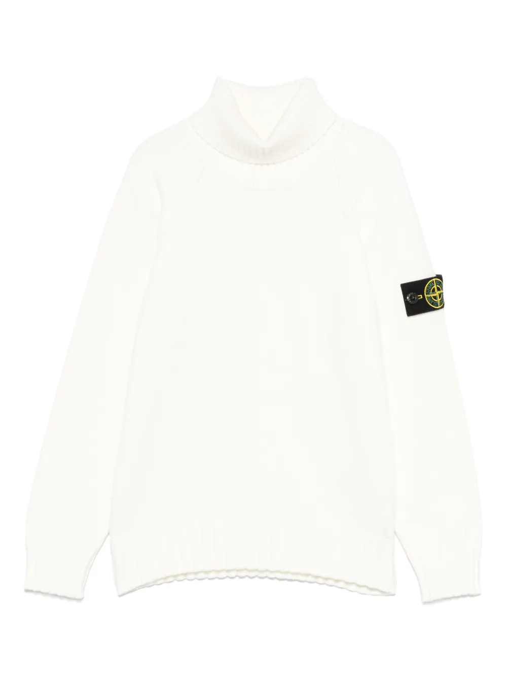 

Свитер с нашивкой Compass Stone Island Junior, белый