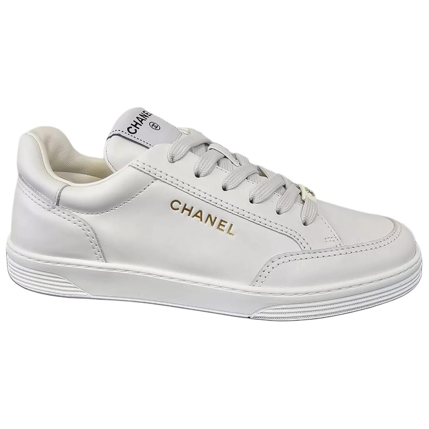 Кроссовки женские Chanel, белый — фото 2