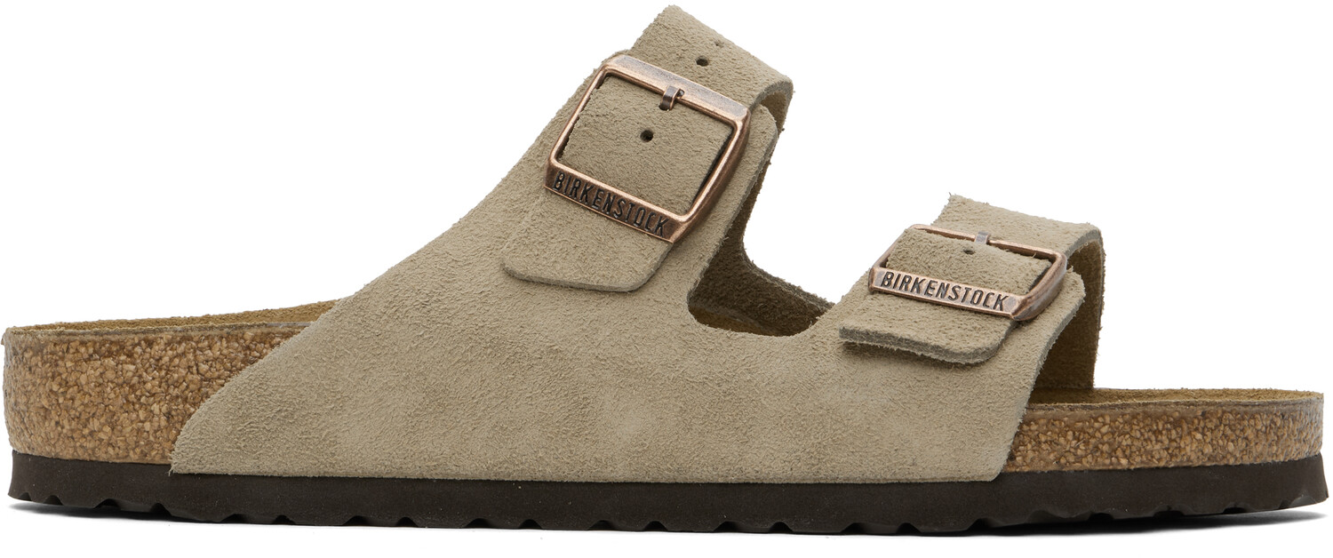 

Сандалии Arizona Soft Footbed серо-коричневого цвета Regular Birkenstock