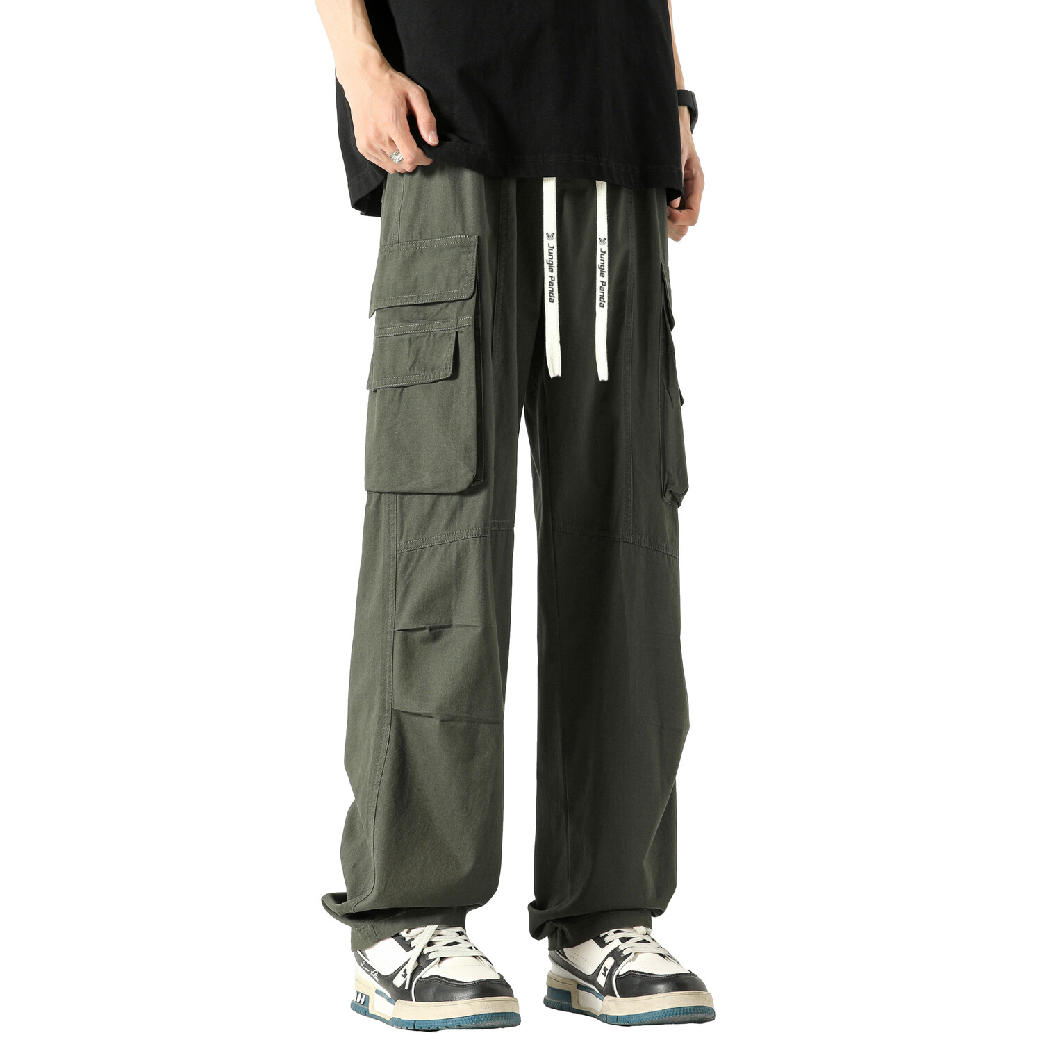 

Брюки-карго унисекс Jungle Panda, Армейский Зеленый