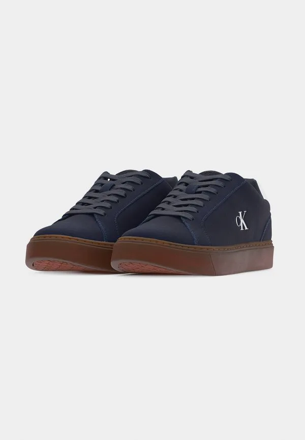 Классические кроссовки на шнуровке с чашеобразной подошвой Calvin Klein Jeans, Navy/Bright White — фото 3
