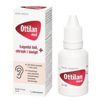 

Ушные капли Ottilan Med, 15 мл
