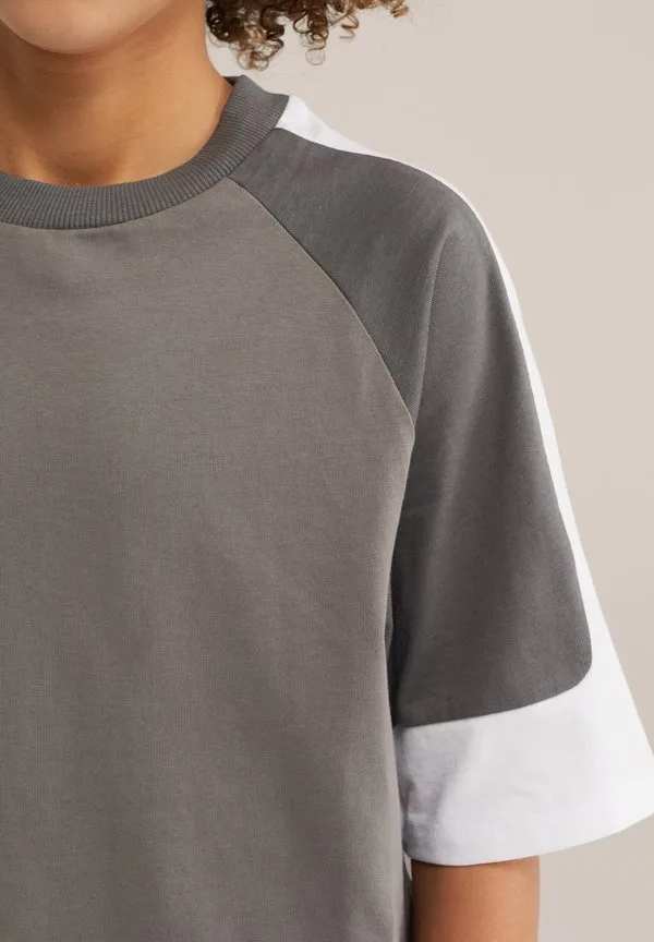 Футболка с принтом "соленая собака" We Fashion, Taupe — фото 4