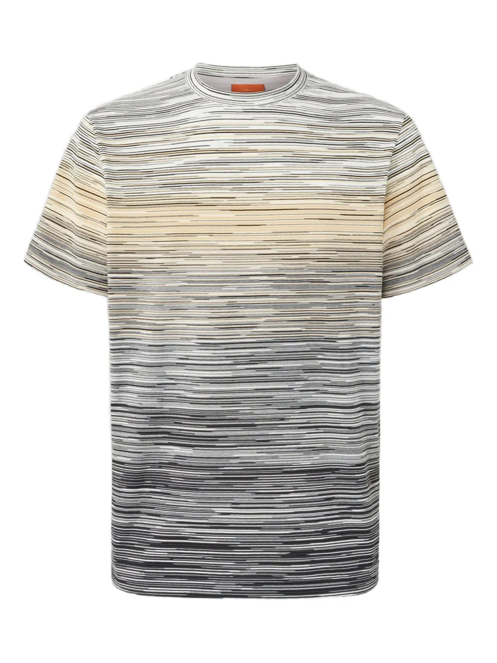 

Футболка с узором «выцветшее пламя» Missoni, серый