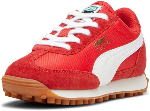 Кроссовки PUMA Easy Rider для детей (маленькие дети), унисекс, белый/красный — фото 2