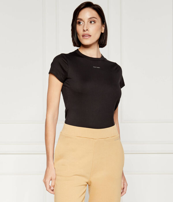 Футболка Calvin Klein Slim Fit, черный — фото 3