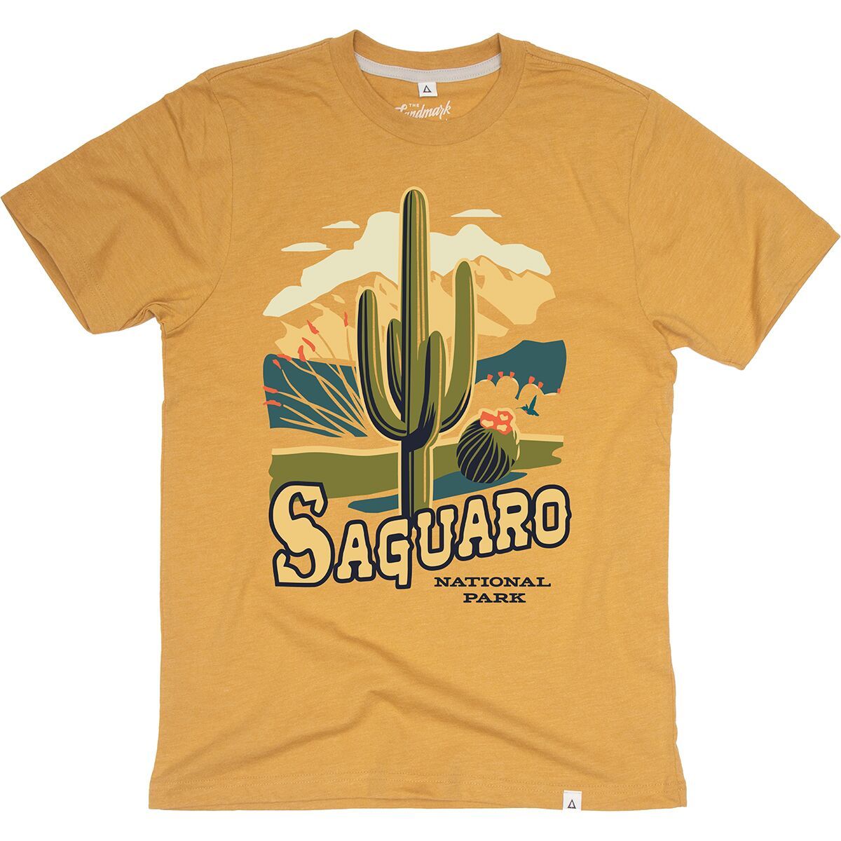 

Футболка с коротким рукавом Saguaro national park Landmark Project, золотой