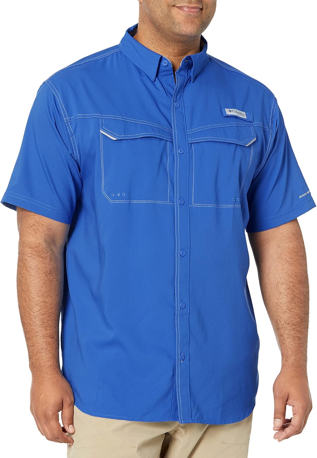 

Мужская рубашка Columbia Low Drag Offshore с коротким рукавом, Vivid Blue