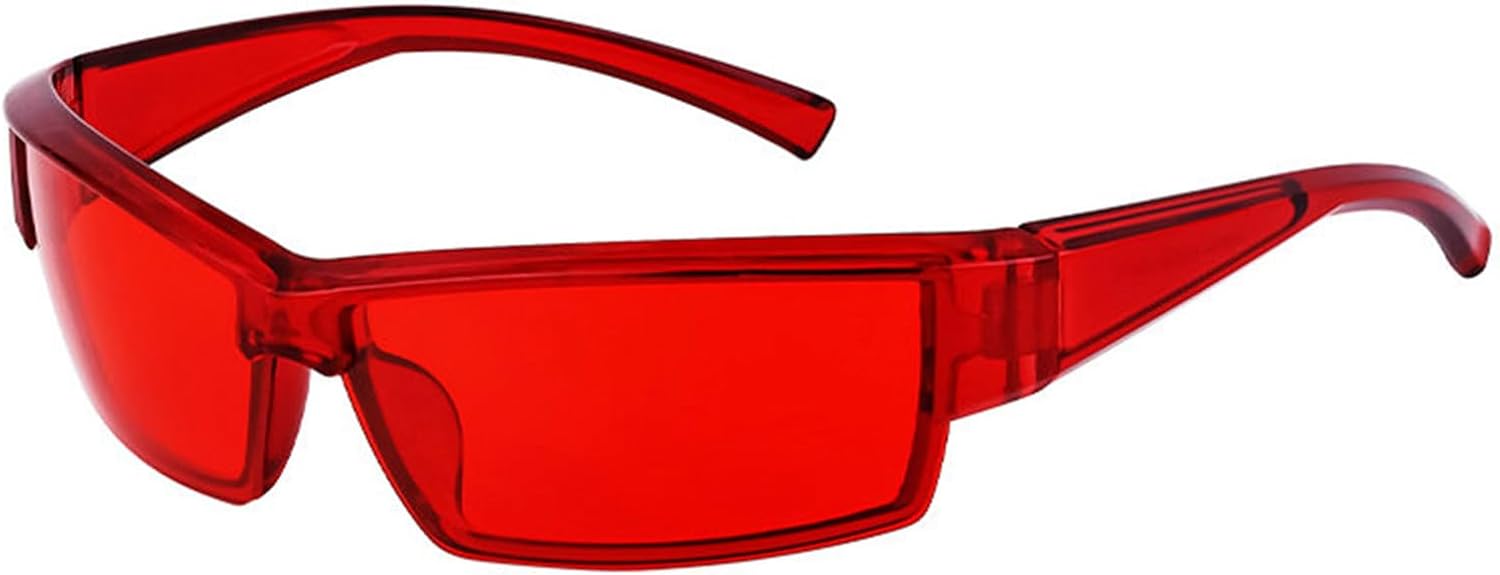 

Солнцезащитные очки-щитки Helena Wrap Around Fashion Shield в футуристическом стиле для мужчин и женщин. Модные прямоугольные солнцезащитные очки серебристого цвета, Red