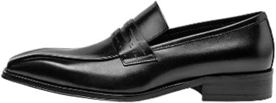 Лоферы кожаные Black UOPYNE