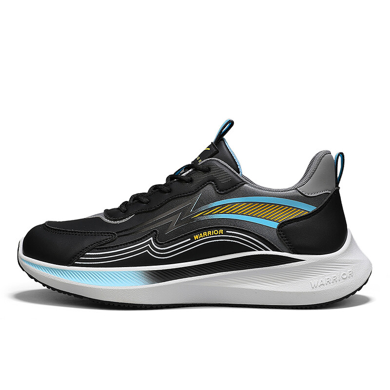 

Кроссовки мужские с низким верхом Warrior, цвет Black/Gray/Yellow