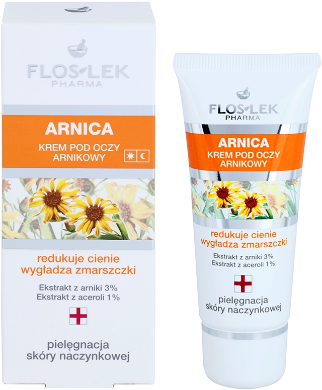 Крем для глаз с арникой от отечности и морщин Floslek Pharma, 30 мл — фото 2