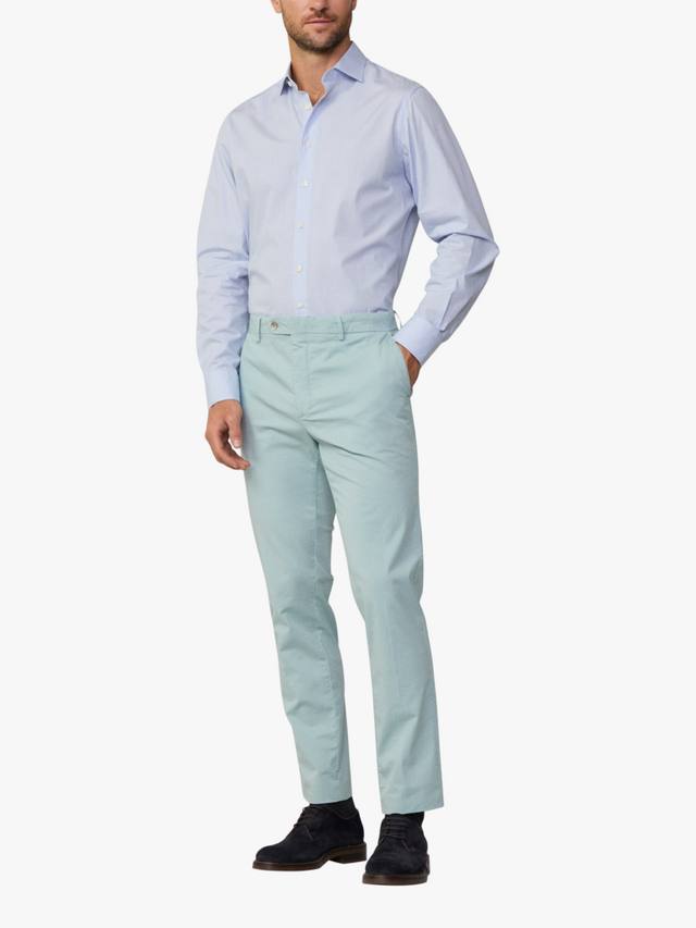 

Облегающие кенсингтонские брюки-чинос Hackett London, цвет Menthol Green