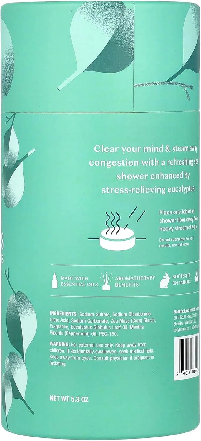 Набор из 6 бомбочек для душа Body Restore Eucalyptus & Mint Body Restore — фото 2