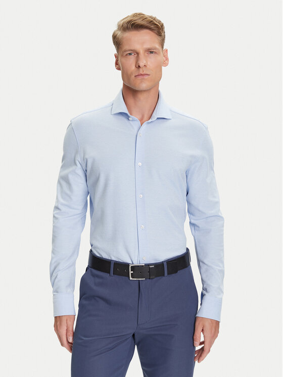 

Рубашка slim fit P-Hank 50527675 Boss, голубой