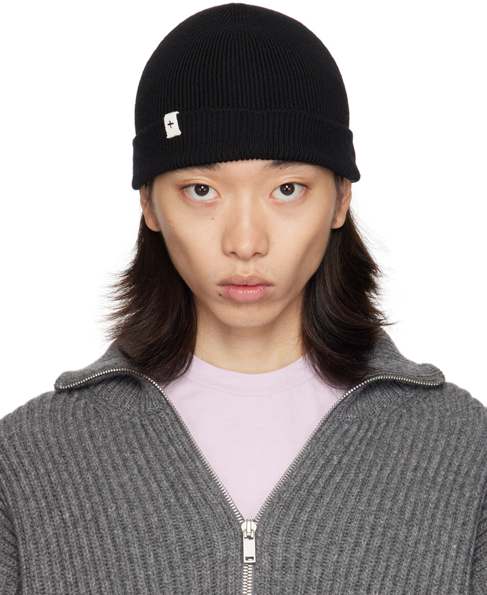 

Шапка-бини в рубчик из тонкой натуральной шерсти Jil Sander