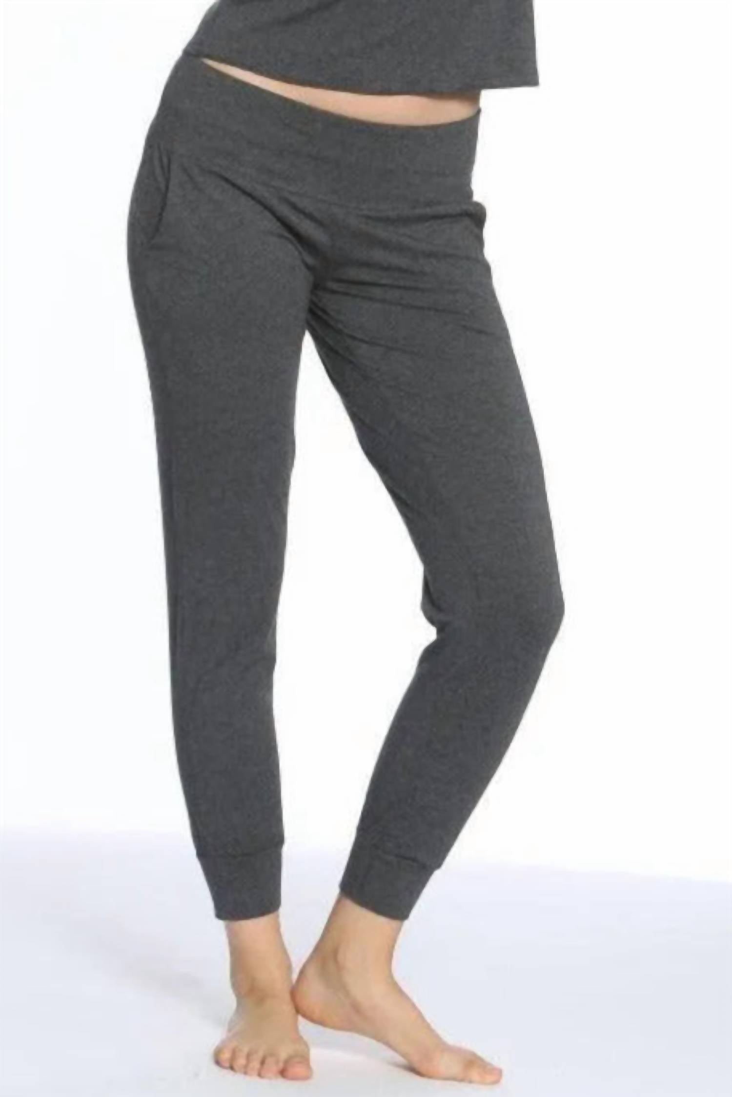 

Лагуна Джоггеры с широким поясом в сером меланже Twelve Eighty Eight, Heather Charcoal